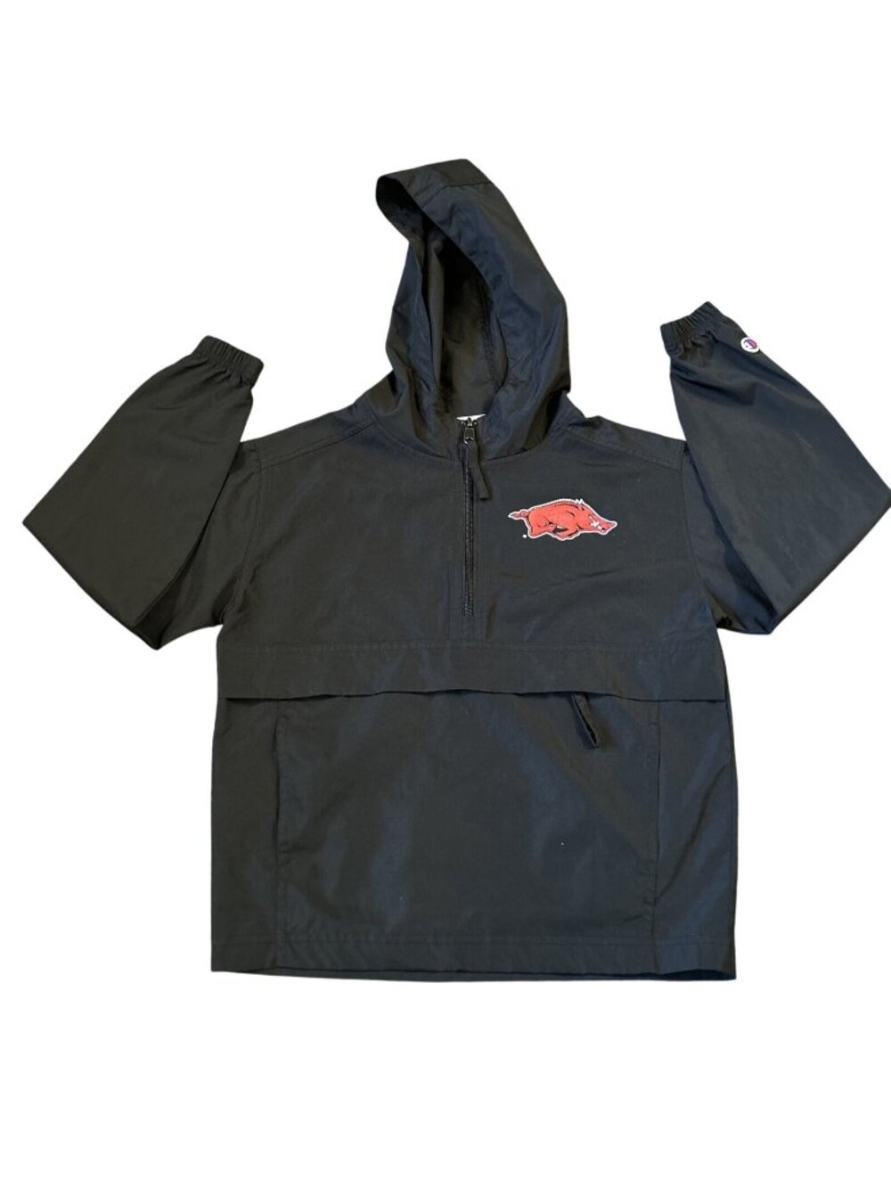 Champion Arkansas Razorbacks NCAA kid SMALL 1/2 ZIP Jacket Lightweight Pullover